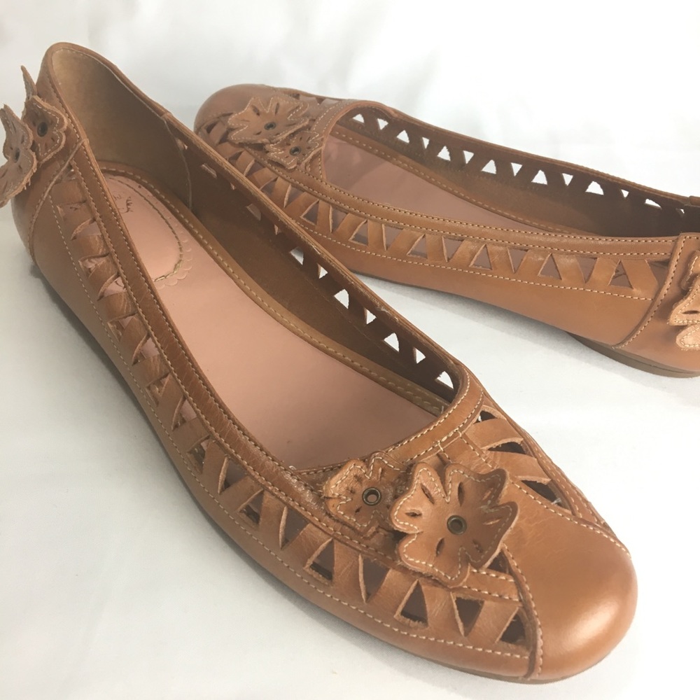 Anthropology | Miss Albright Leather Flats Sz 8.5